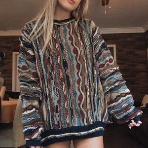 Vintage Oversized Coogi Style Sweater